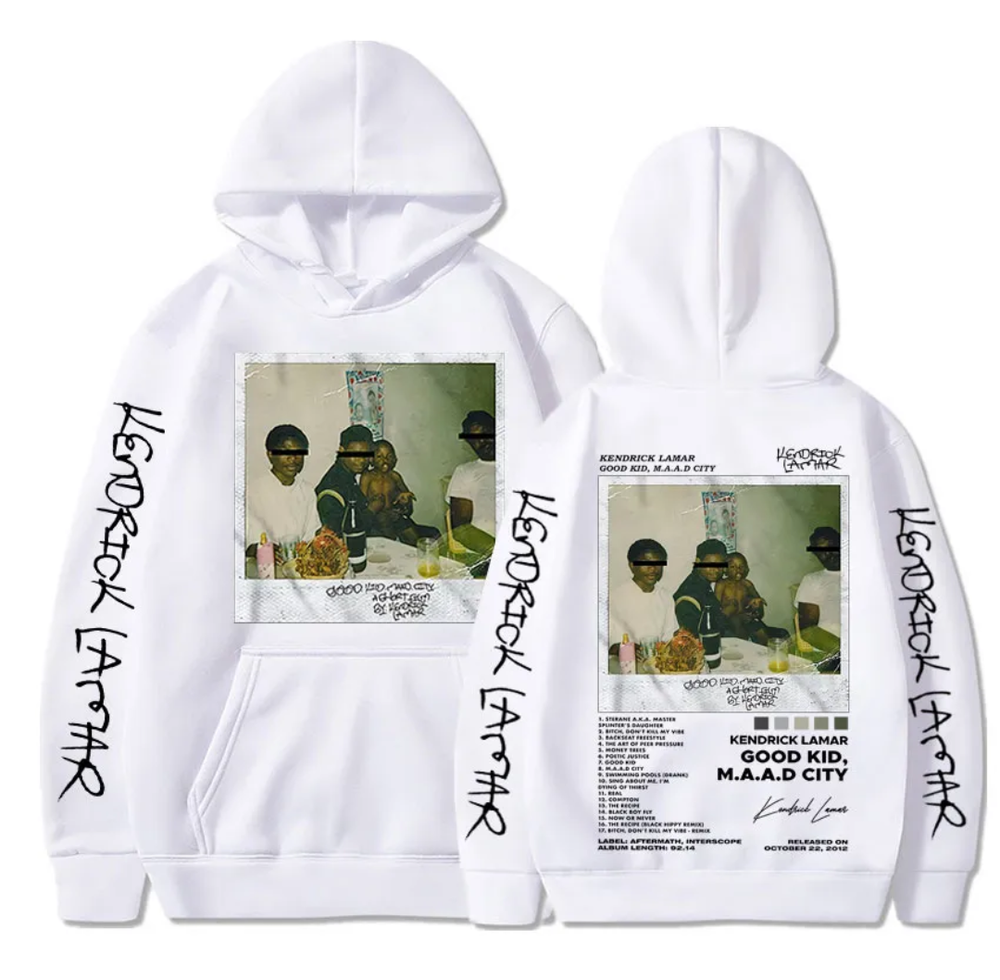 kendrick lamar white Hoodie