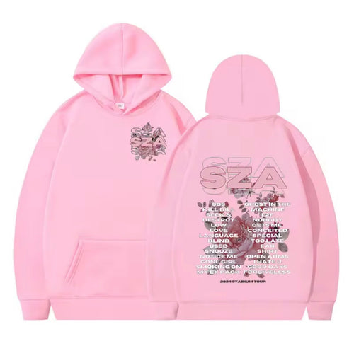 SZA Pink Flower Hoodie
