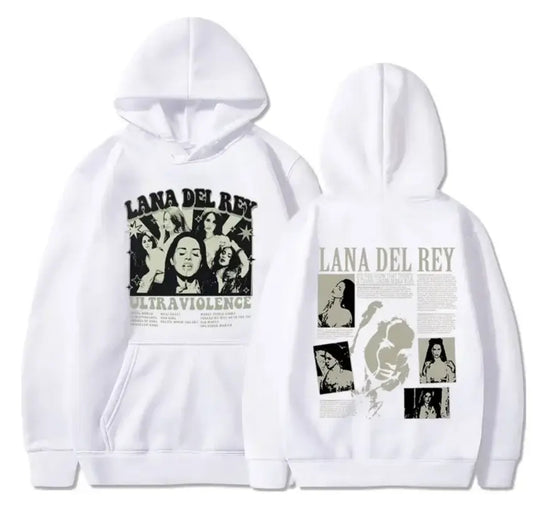 lana del rey white Hoodie