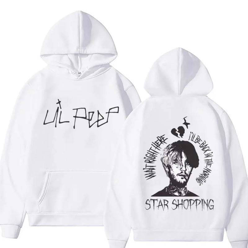 Lil peep white Hoodie
