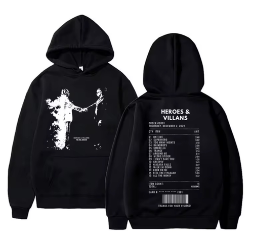 Metro heroes and villains Hoodie