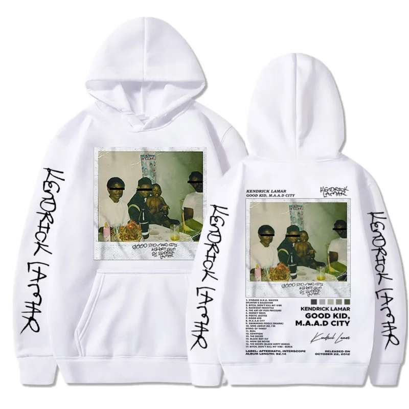 kendrick lamar white Hoodie