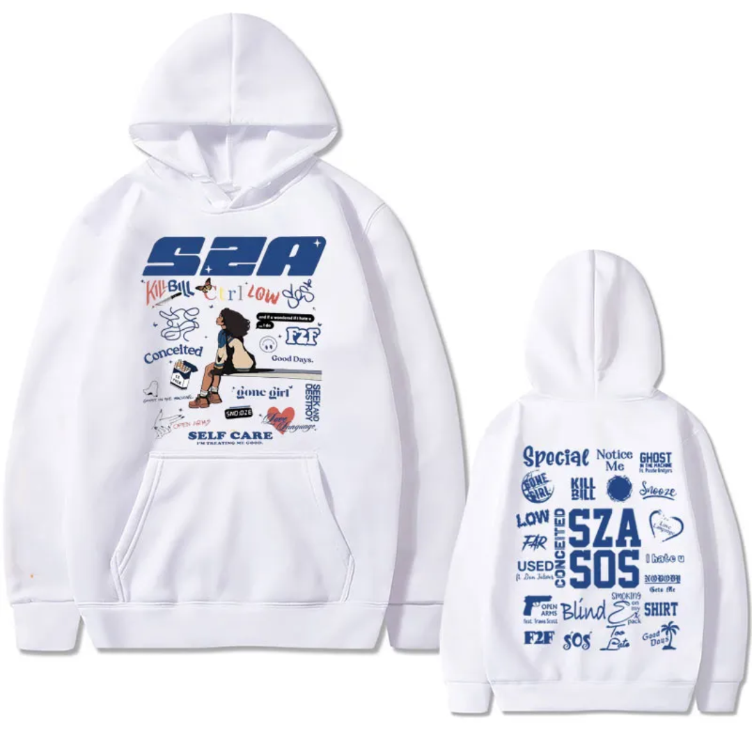 SZA sos white Hoodie