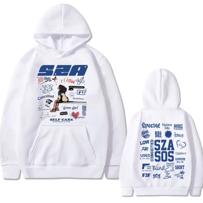 SZA sos white Hoodie