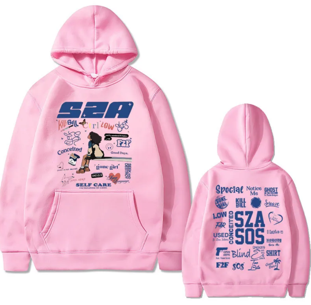 SZA sos pink Hoodie