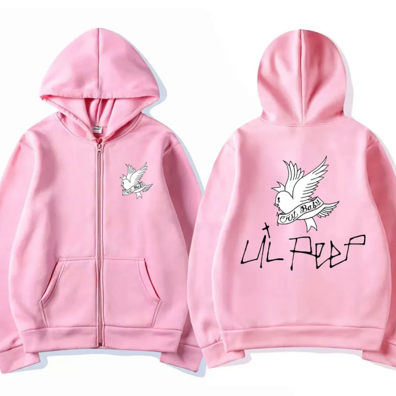 Lil peep pink Hoodie