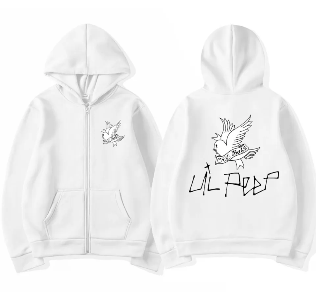 Lil peep white Hoodie