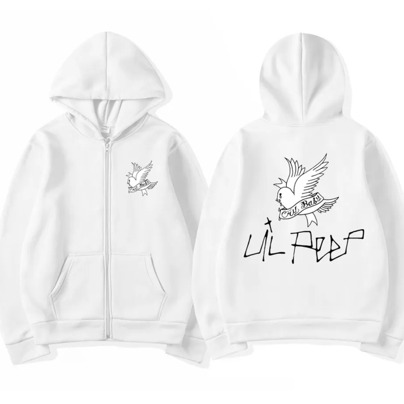 Lil peep white Hoodie