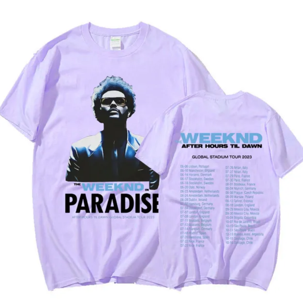 Purple the weeknd Tshirt