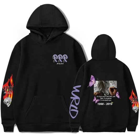 juice wrld black fire Hoodie