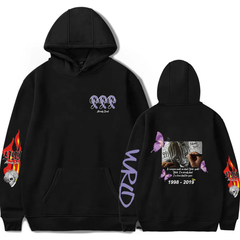 juice wrld black fire Hoodie