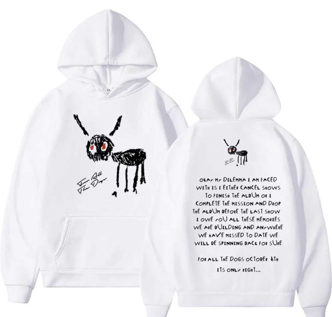 Drake for all the dogs white Hoodie