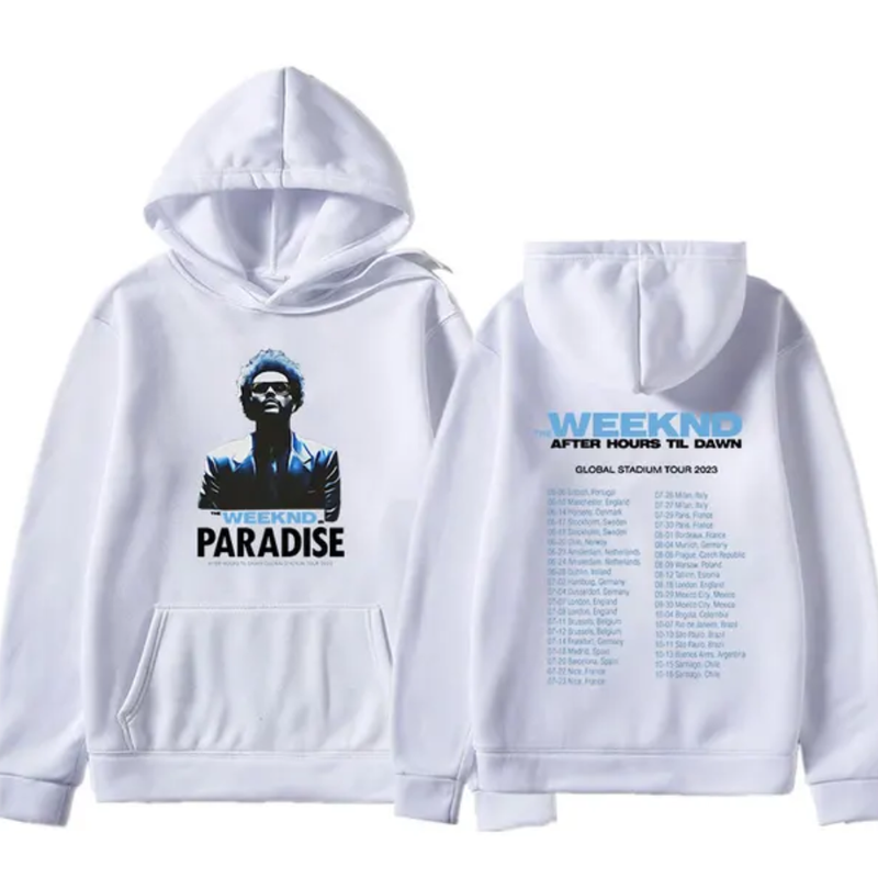 The Weekend white "Paradise" Hoodie