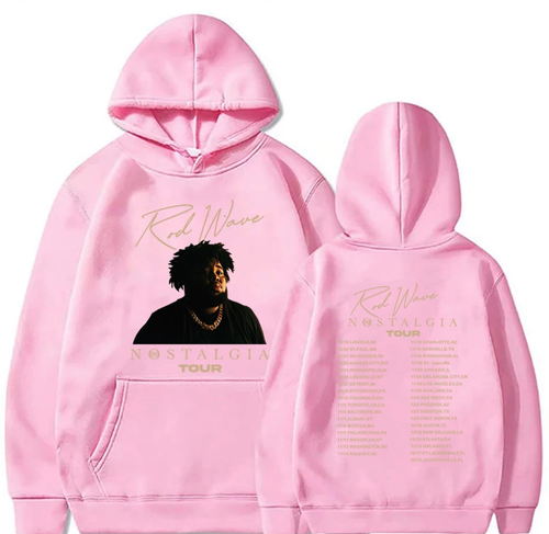 Rod Wave pink Hoodie