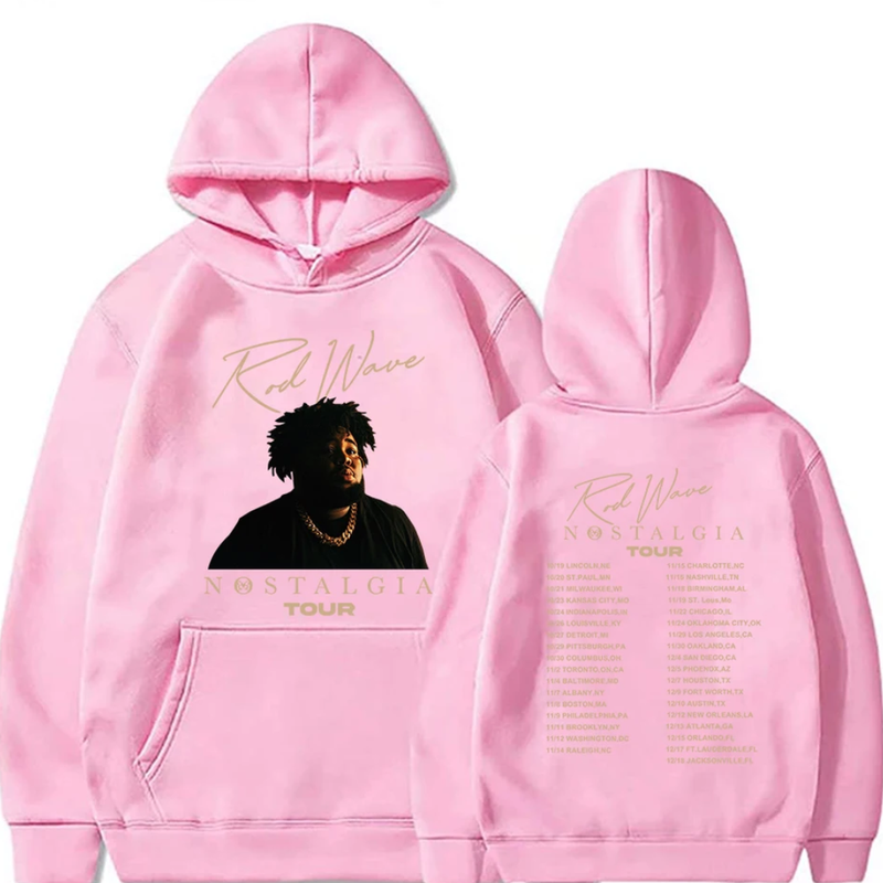 Rod Wave pink Hoodie