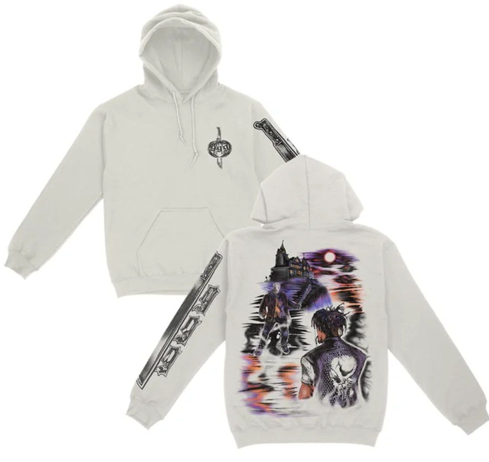 juice wrld white soul Hoodie