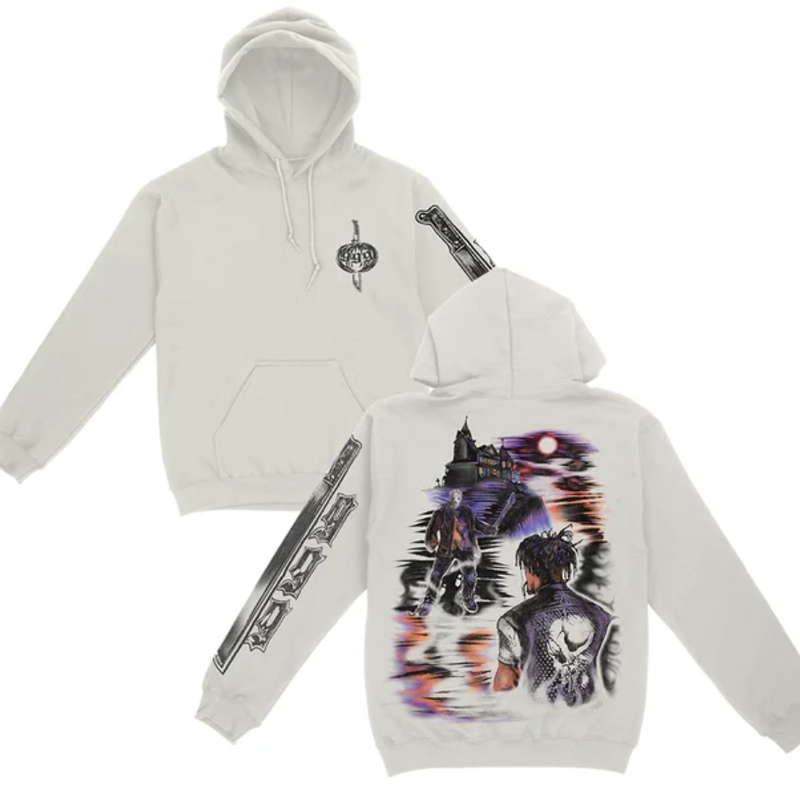 juice wrld white soul Hoodie