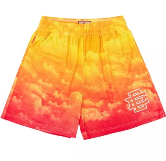 Eric Emanuel orange clouds Shorts