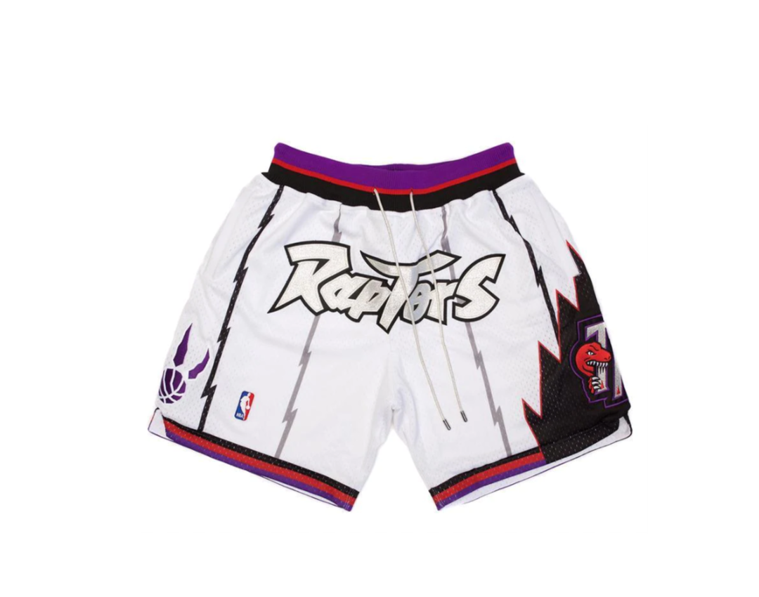 Nba white raptors Shorts