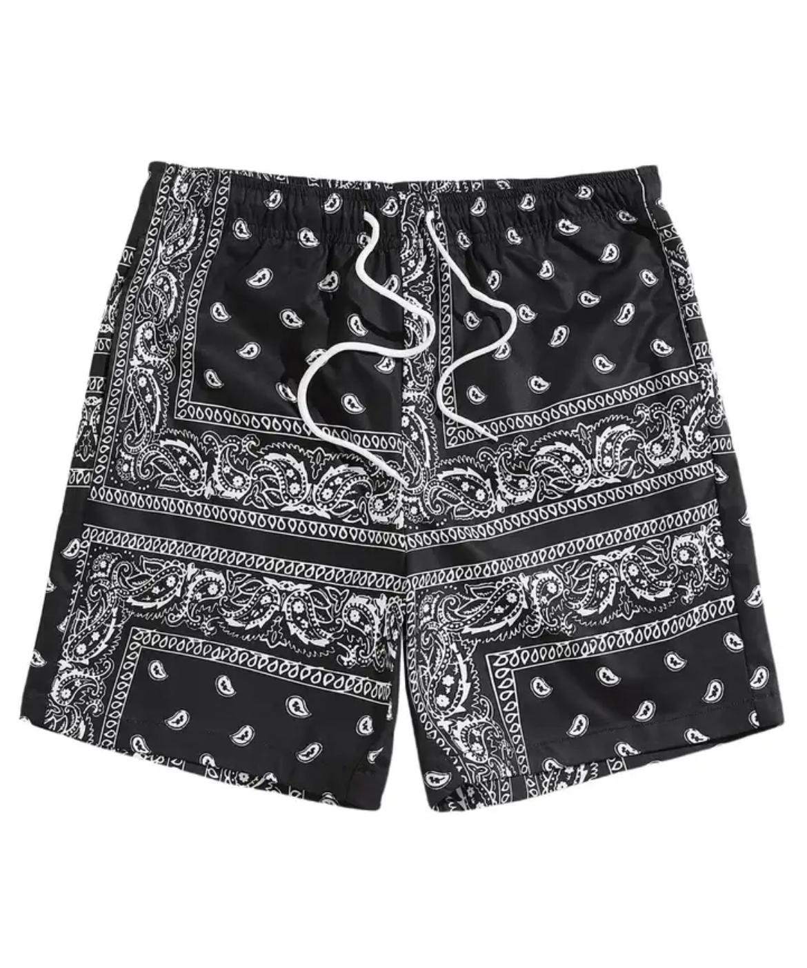 bandana black Shorts